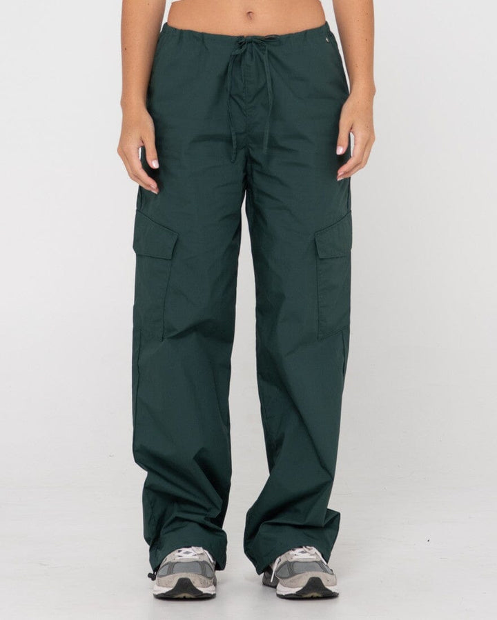 Rusty Milly Cargo Pant Dark Emerald 6 