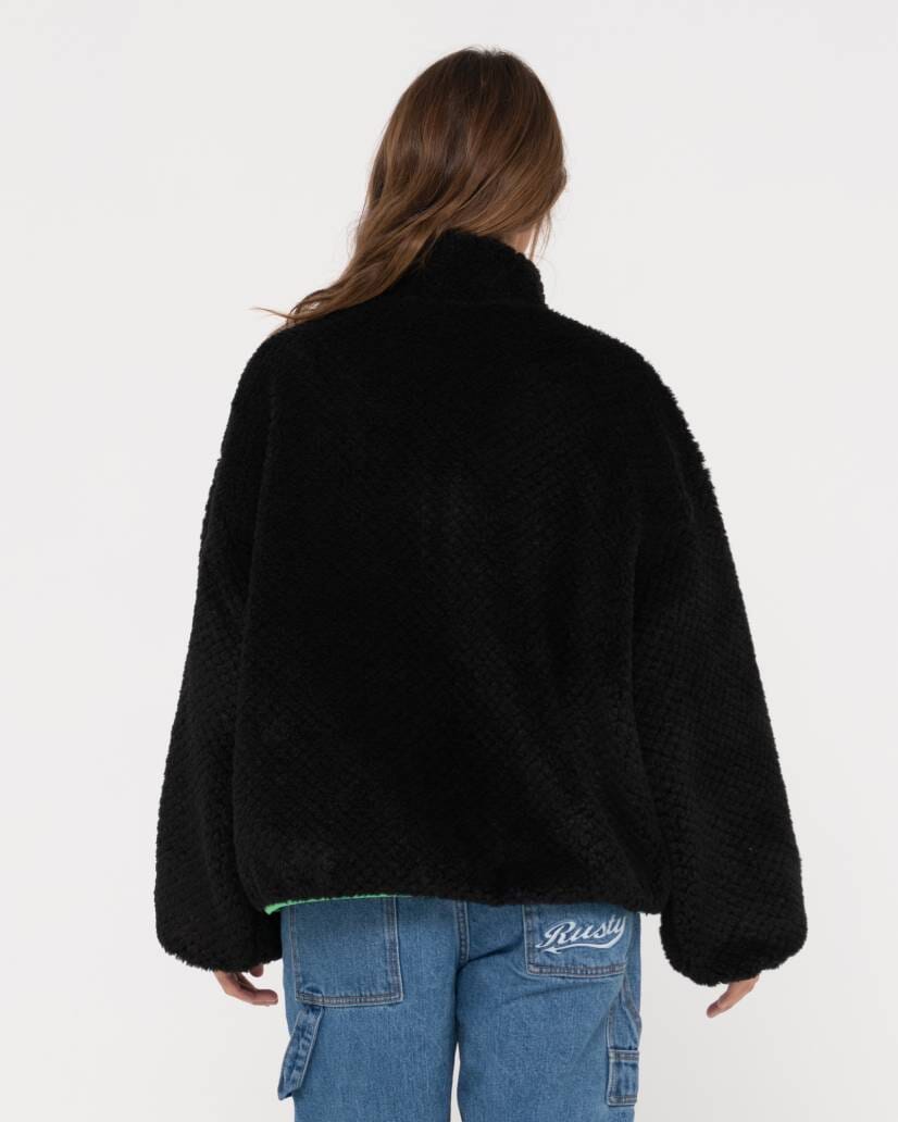 Rusty Ollie Sherpa Zip Through Fleece 