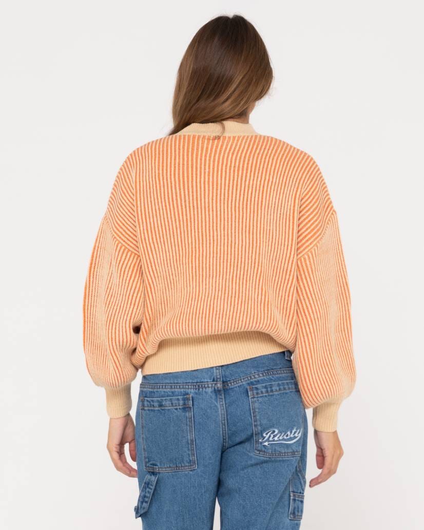 Rusty Ora Mock Neck Knit 