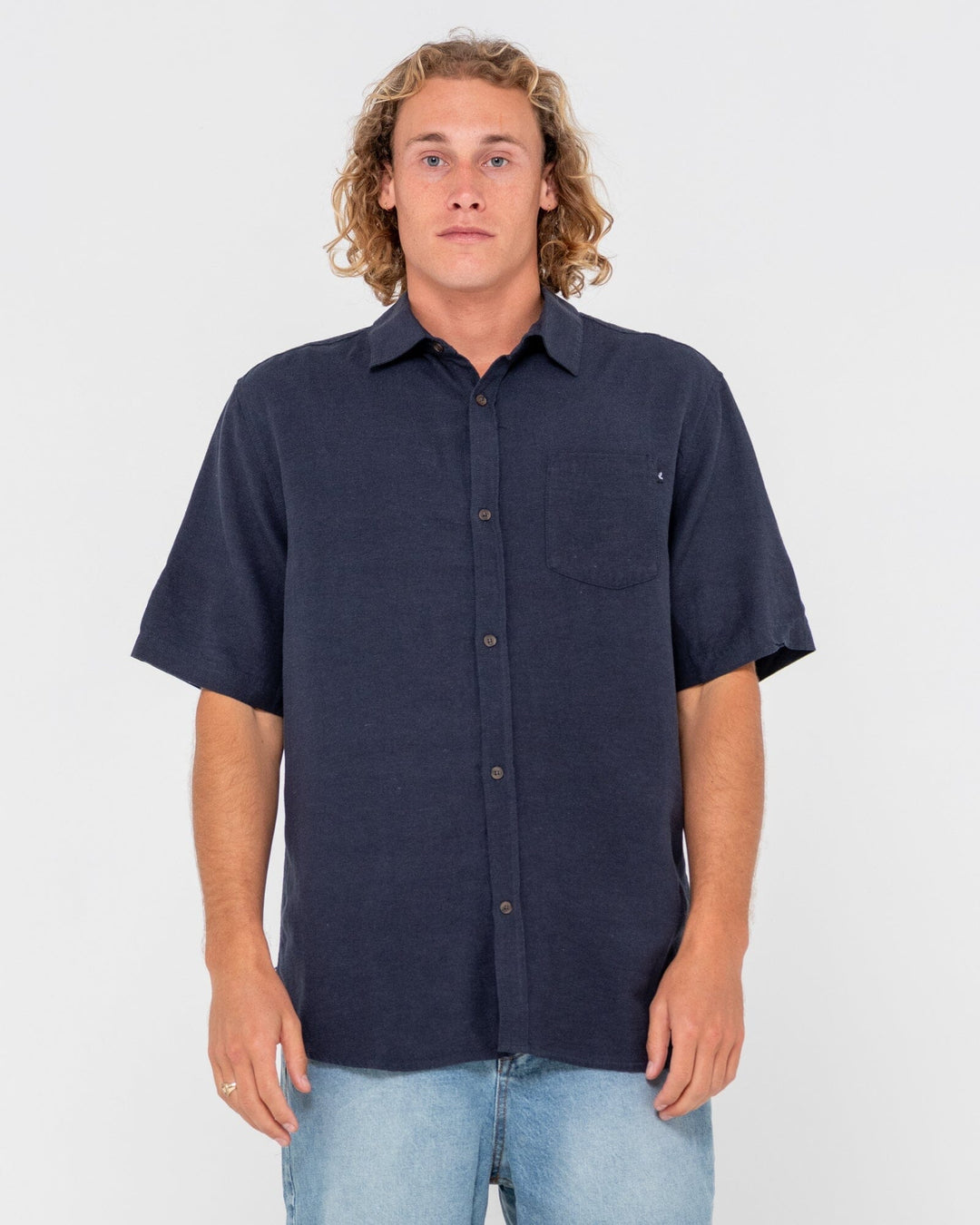 Rusty Overtone Linen Shirt 