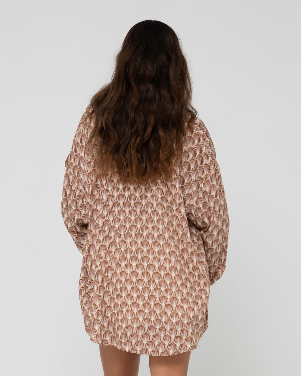 Rusty Panama Oversized Long Sleeve Shirt 