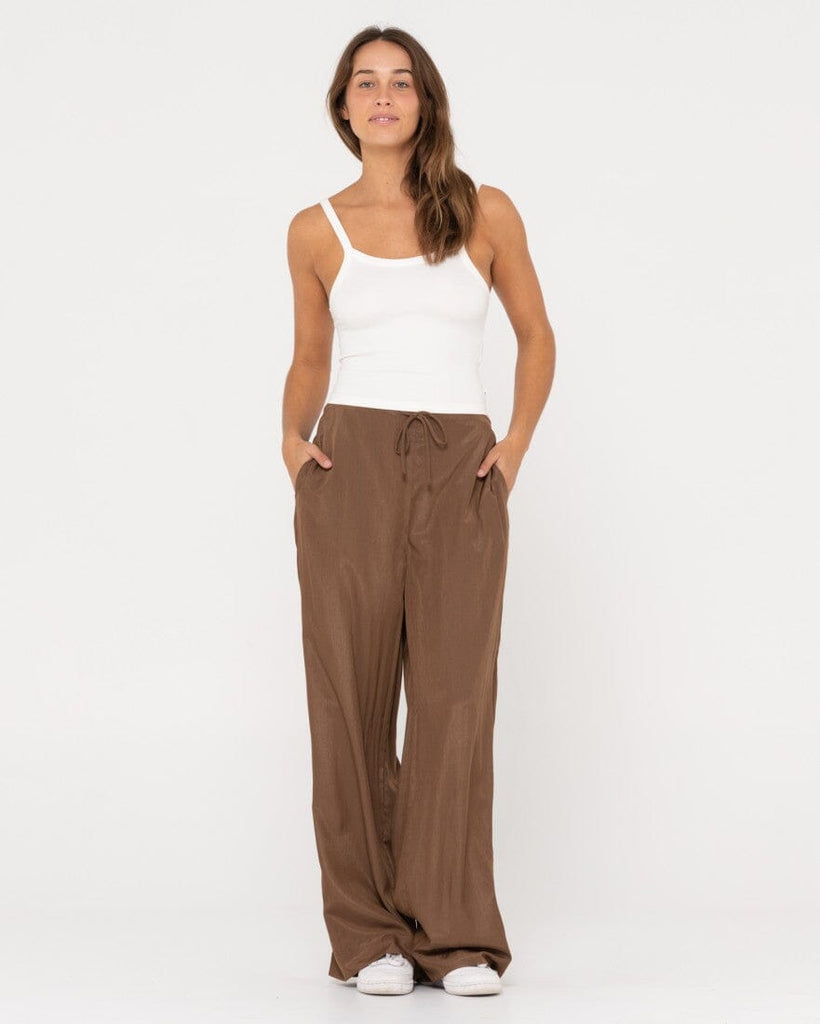 Rusty Porter High Waisted Relaxed Fit Pant Cappuccino 14 