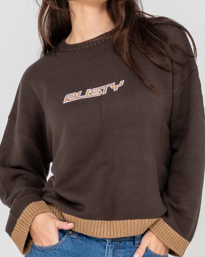 Rusty Rider Relaxed Crew Knit 