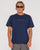 Rusty Short Cut 2 T-Shirt Navy Blue / Popcorn S 