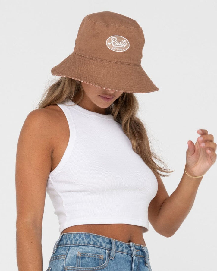 Rusty Vacay Time Reversible Bucket Hat 