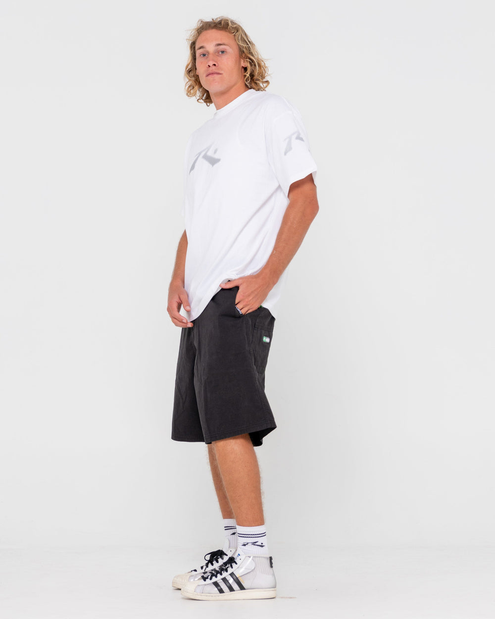 Rusty Wear Eva 22" Elastic Baggy Shorts 