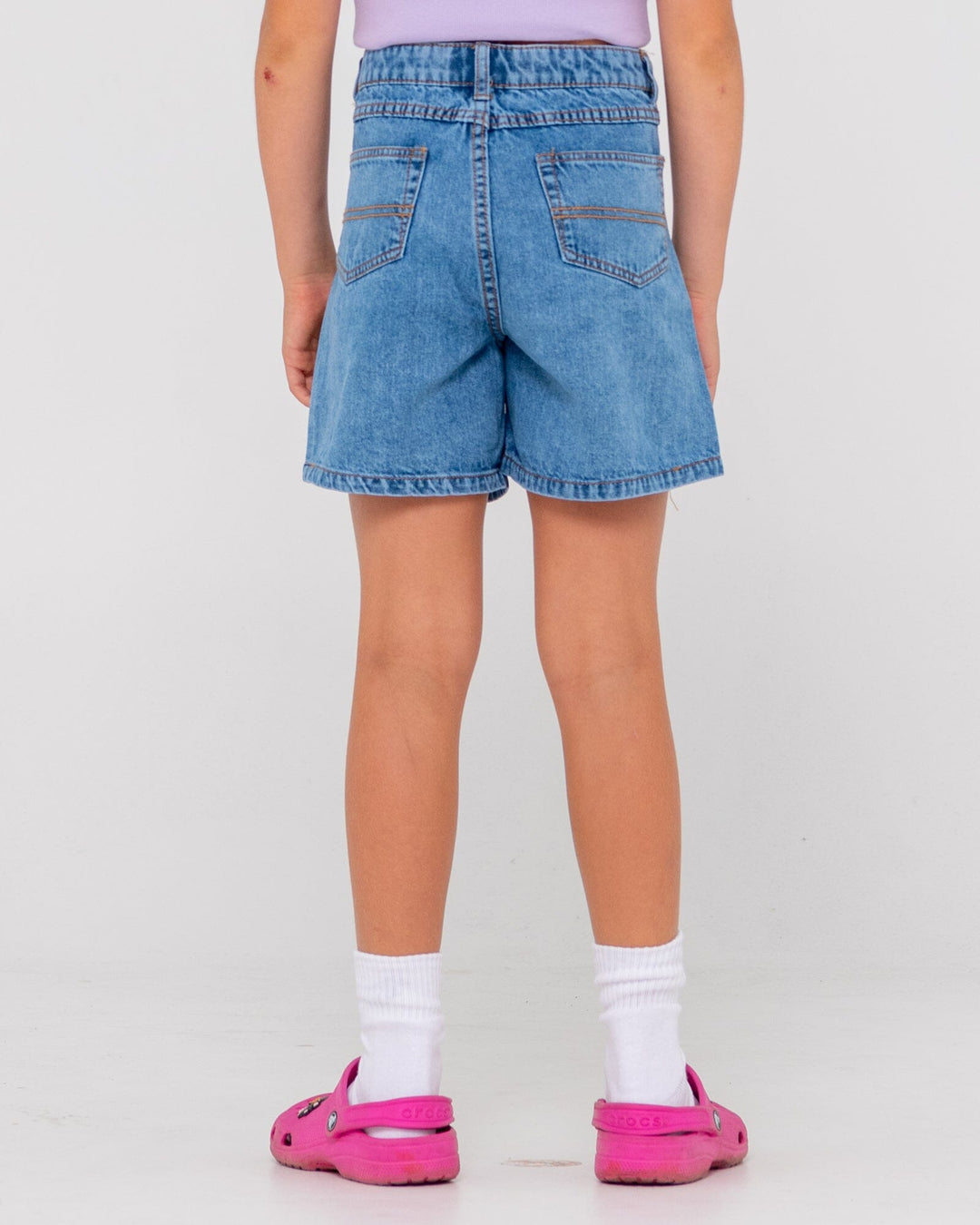 Rusty Youth Cyprus High Waisted Denim Shorts 