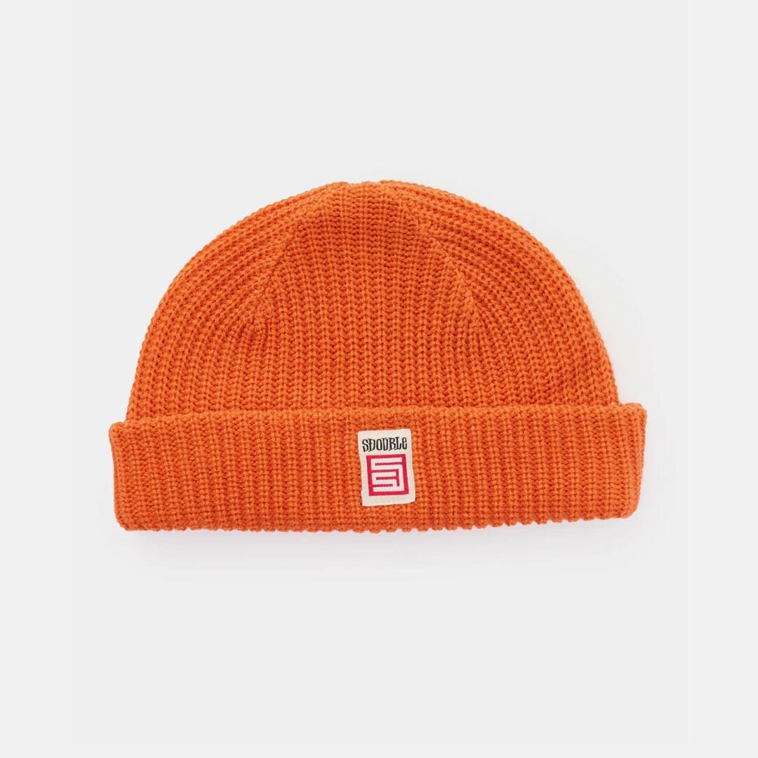 S Double Red Cube Low Beanie Rust 