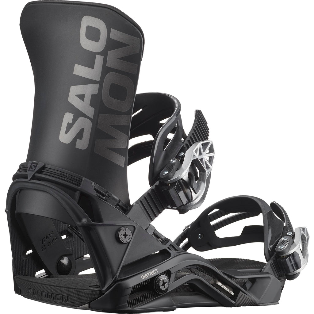 Salomon District Snowboard Bindings 2025 Black M 