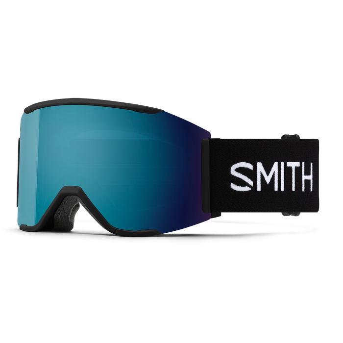 Smith Squad MAG Snow Goggles 2024 Black ChromaPop Sun Blue Mirror 12% VLT / Chromapop Storm Blue Sensor Mirror 55% VLT 