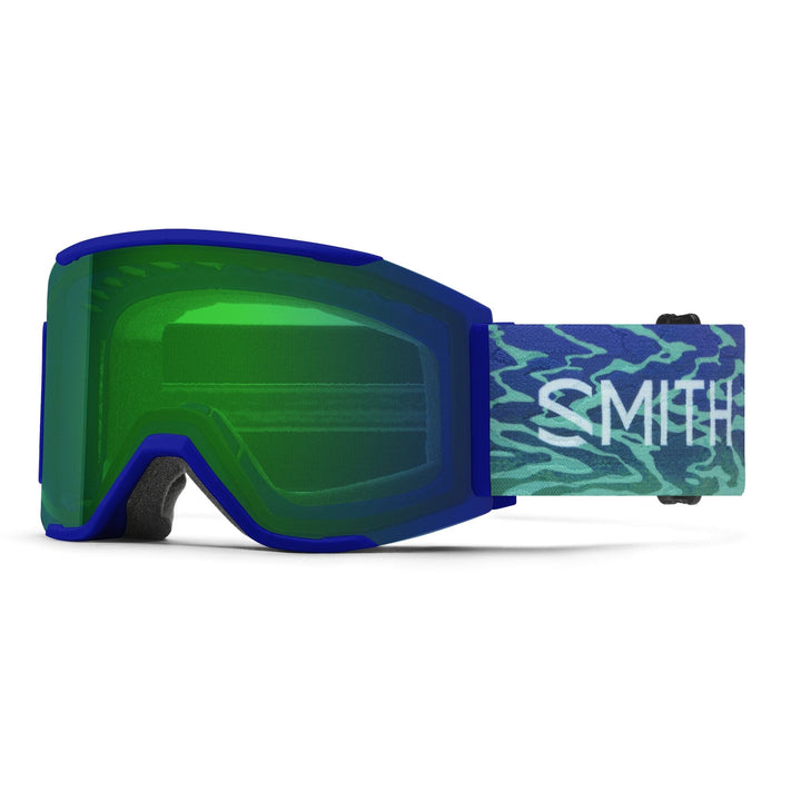 Smith Squad MAG Snow Goggles 2024 Lapis Brain Waves ChromaPop Everyday Green Mirror 23% VLT / Chromapop Storm Blue Sensor Mirror 55% VLT 