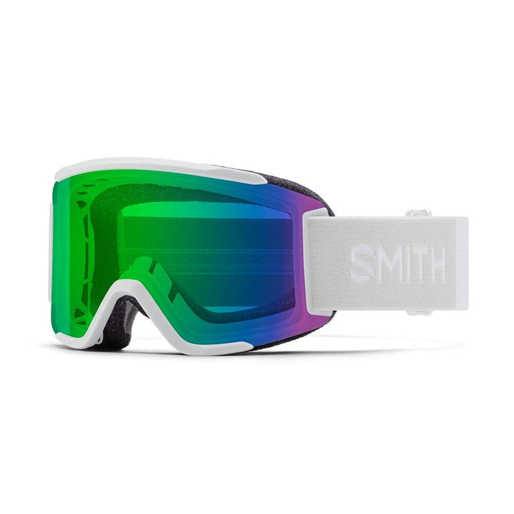 Smith Squad S Snow Goggles 2024 White Vapor ChromaPop Everyday Green Mirror 23% VLT / Clear 