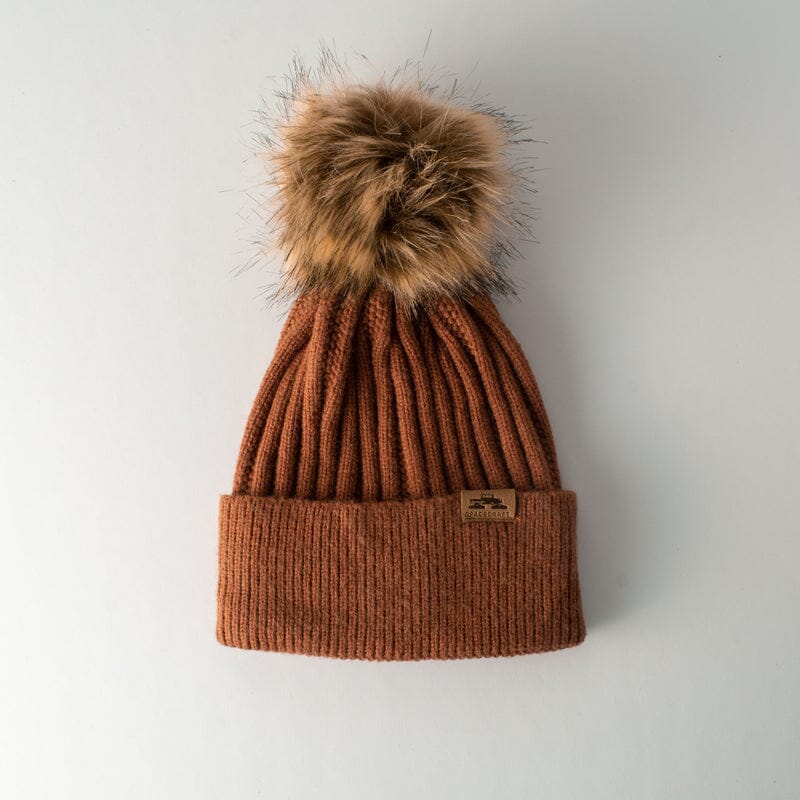 Spacecraft Lana Pom Beanie Brown 