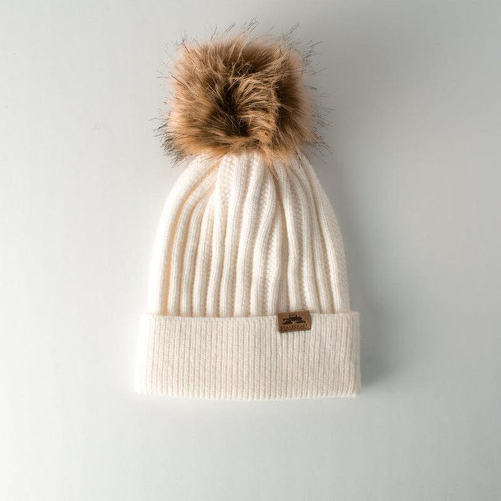 Spacecraft Lana Pom Beanie Ivory 