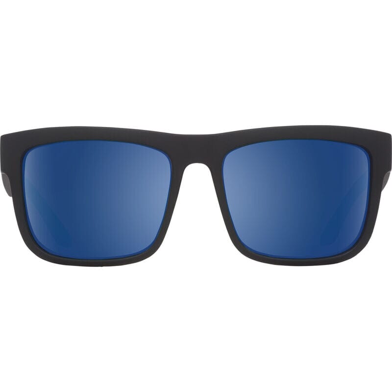 Spy Discord Polarised Sunglasses Soft Matte Black / Happy Grey Green Polar w / Blue 