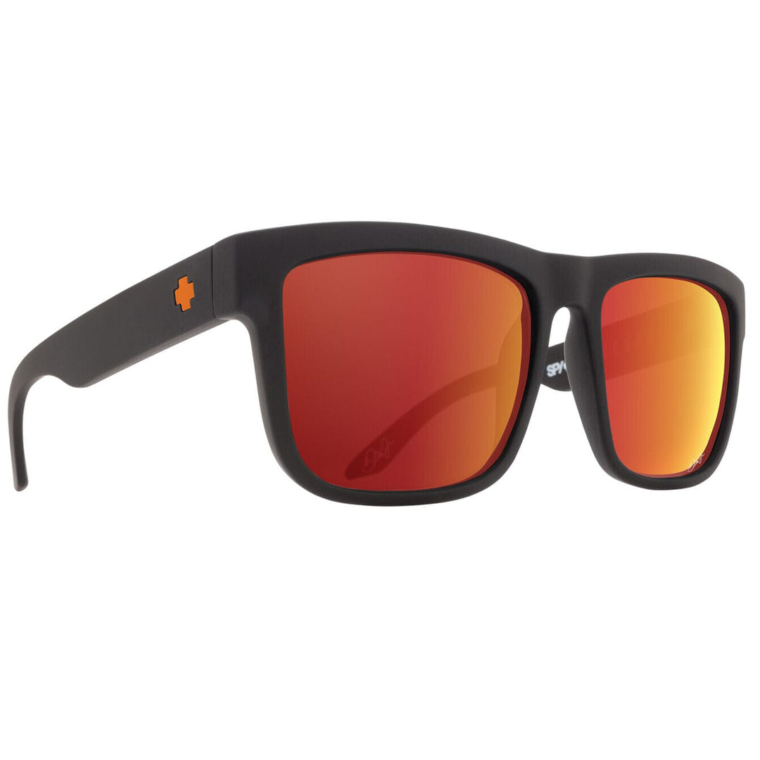 Spy Discord Sunglasses Dale Jr Matte Black / Happy Grey Green w / Orange 