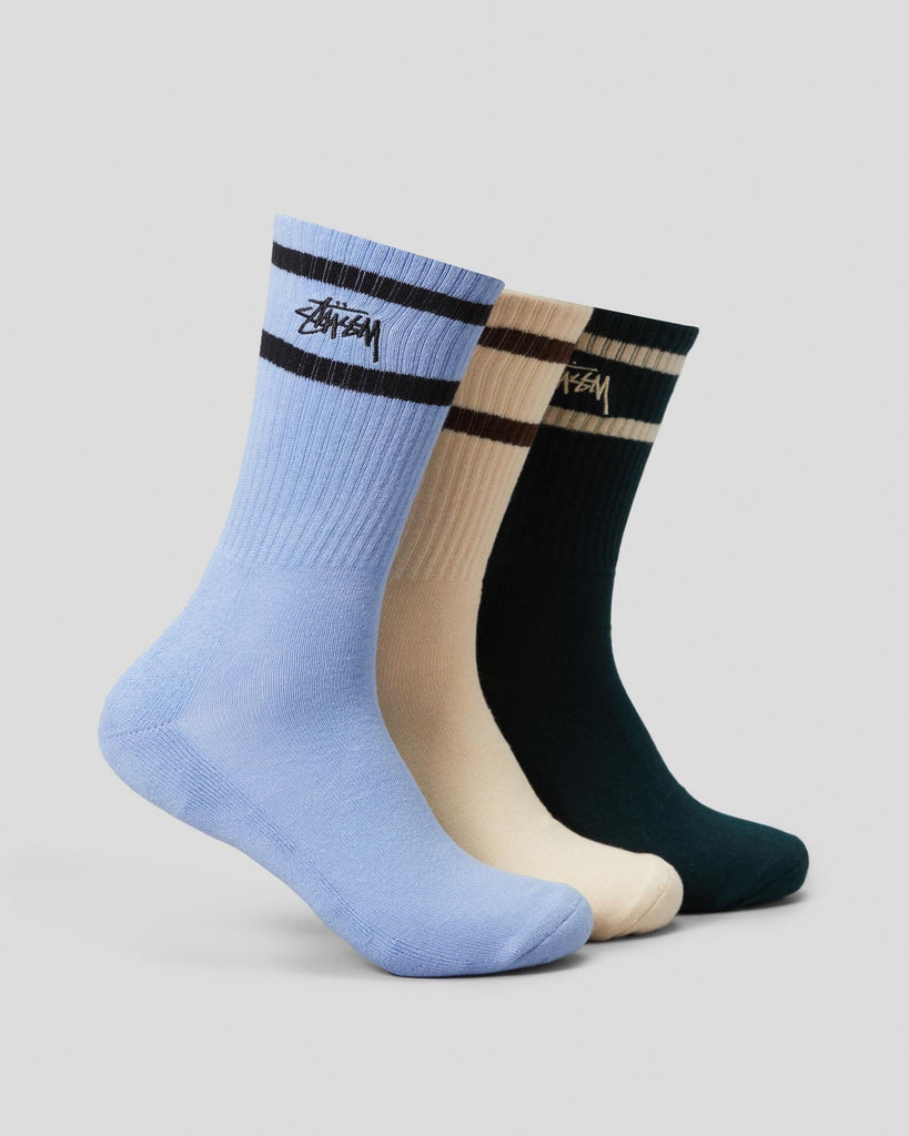 Stussy Crown Stripe Socks 3-Pack 