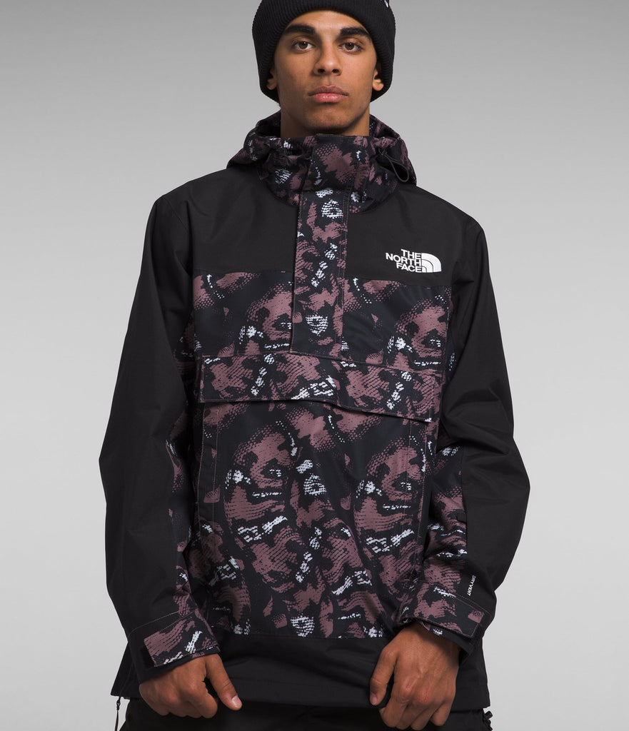 The North Face Mens Driftview Anorak Fawn Grey Snake Charmer Print S 