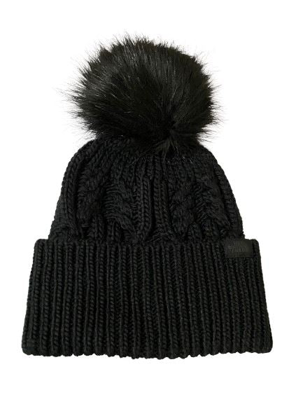The North Face Oh Mega Fur Pom Beanie TNF Black 