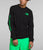The North Face Sleeve Hit Long Sleeve Graphic T-Shirt TNF Black / Chlorophyll Green L 