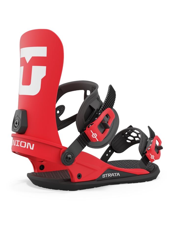 Union Strata Snowboard Bindings 2024 Red L 