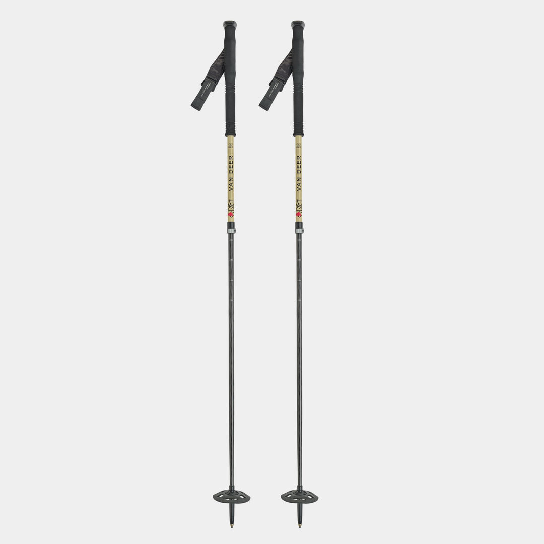 Van Deer Free Carbon Telescope Ski Poles 