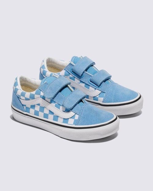 Vans Old Skool V Youth - Colour Theory Checkerboard Heritage Blue 