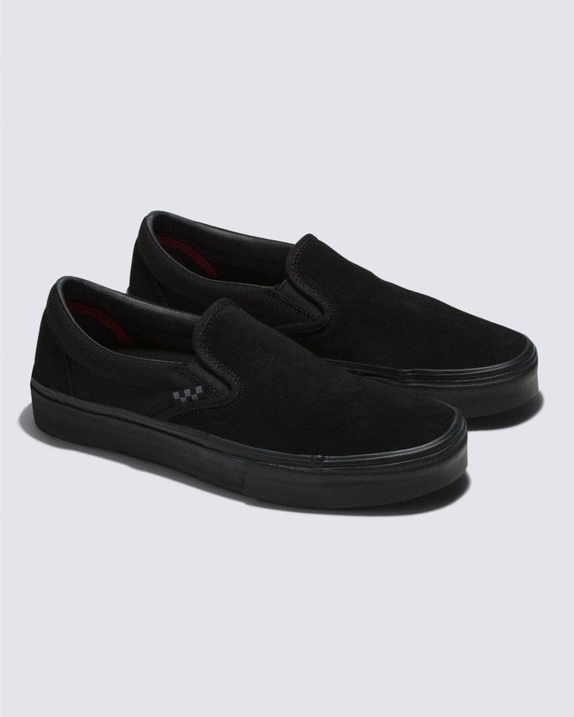 Vans Skate Slip On Shoes Black / Black 8 