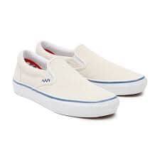 Vans Skate Slip On Shoes Raw Canvas / Classic White 6 