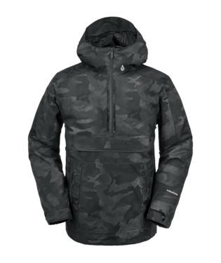Volcom Brighton Pullover Jacket Black Camo S 