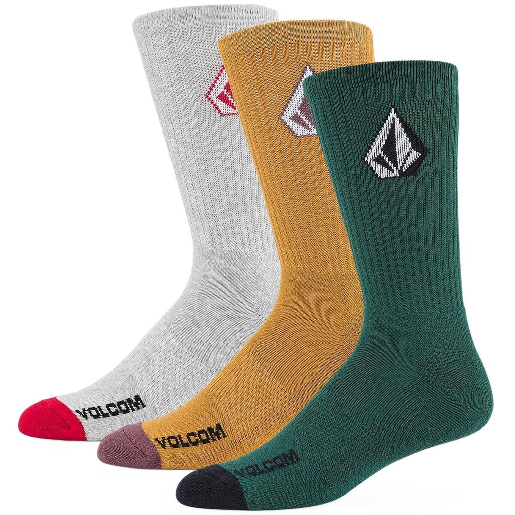 Full Stone 3 Pack Socks Ranger Green BaseNZ