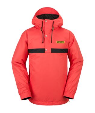Volcom Longo Pullover Jacket Orange S 