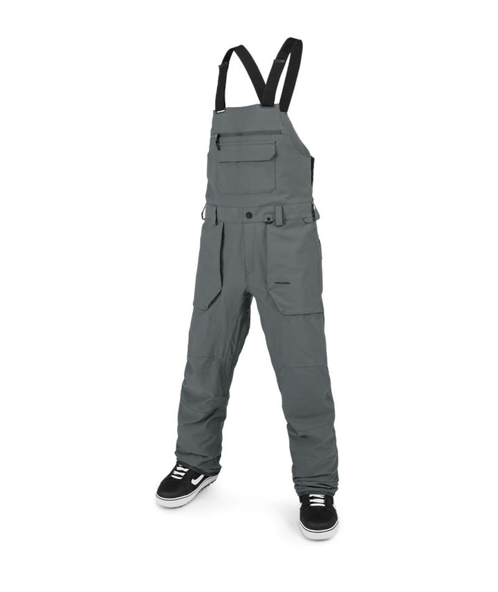 Volcom Roan Bib Overall Dark Grey S 