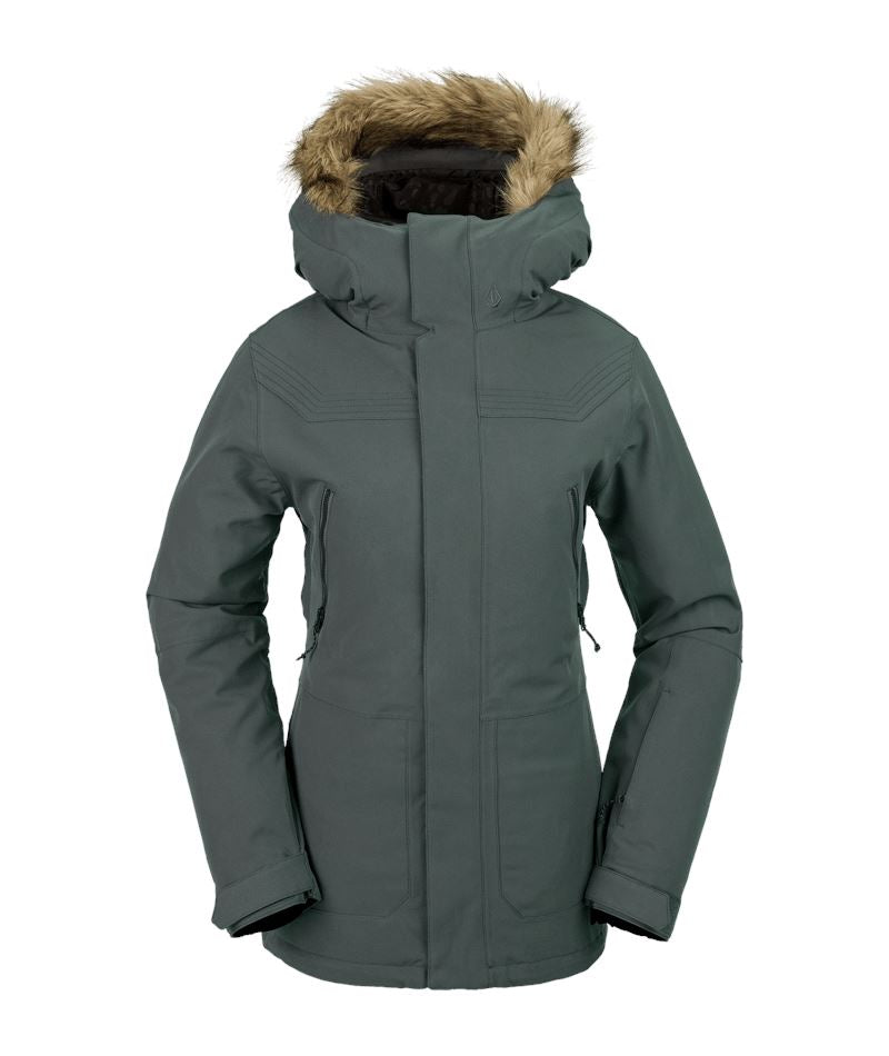 Volcom Shadow Insulated Womens Jacket Eucalyptus XS 