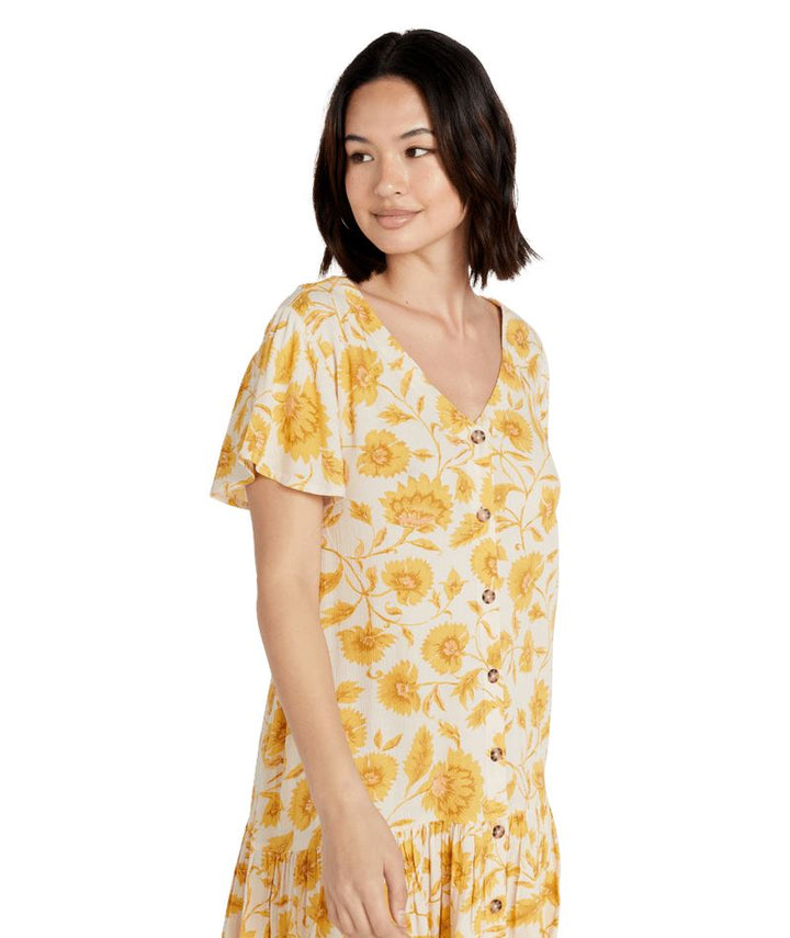 Volcom Stone Dreamer Dress Dust Gold 12 