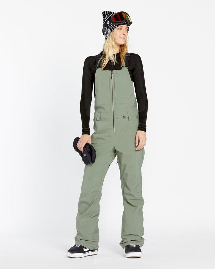 Volcom Swift Bib Womens Overalls Lichen Green S 