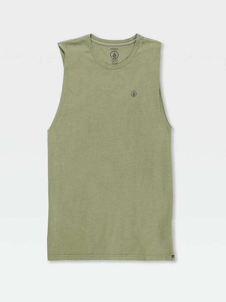 Volcom Wash Muscle Tank Army Combo L 