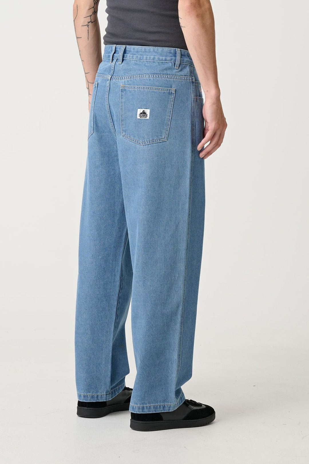 X-Large 91 Bull Denim Pants Mid Blue 28 