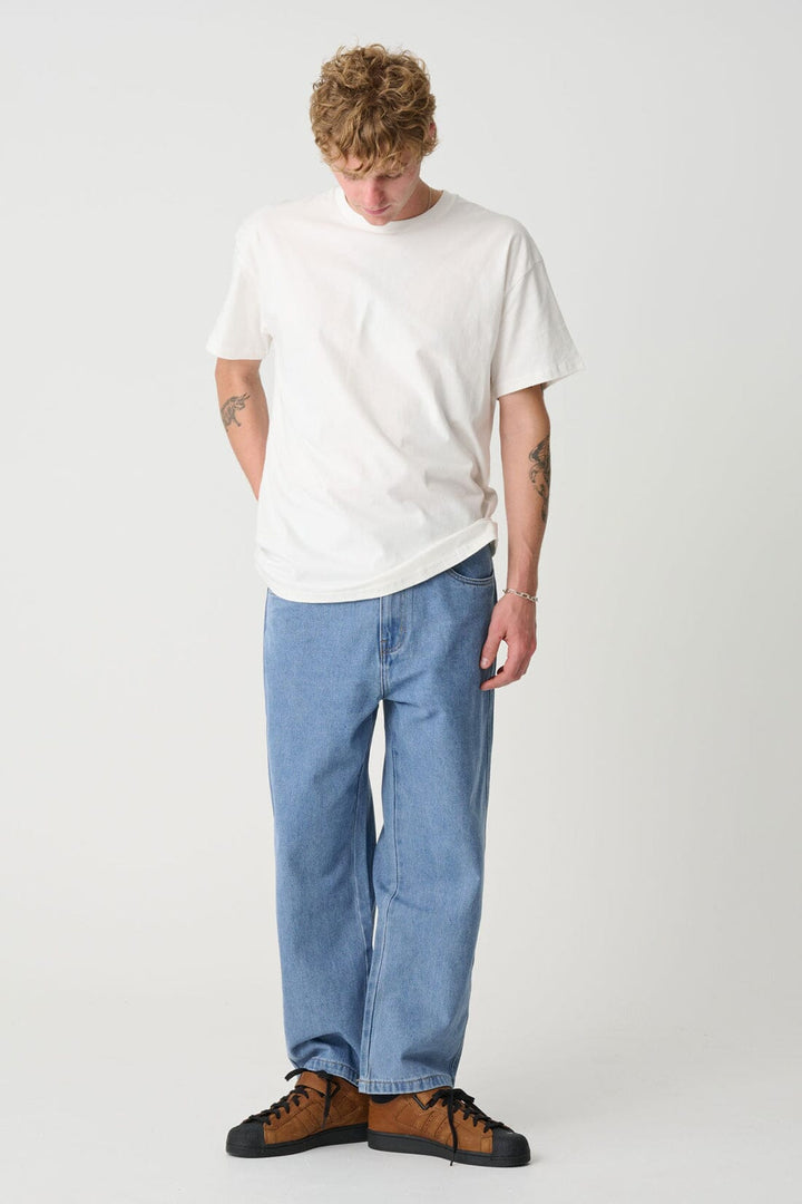 X-Large 91 Bull Denim Pants - Mid Blue 