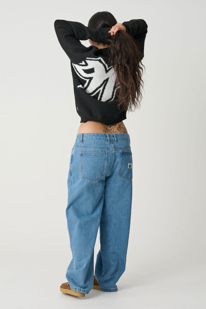 X-Large 91 Bull Denim Pants - Mid Blue 