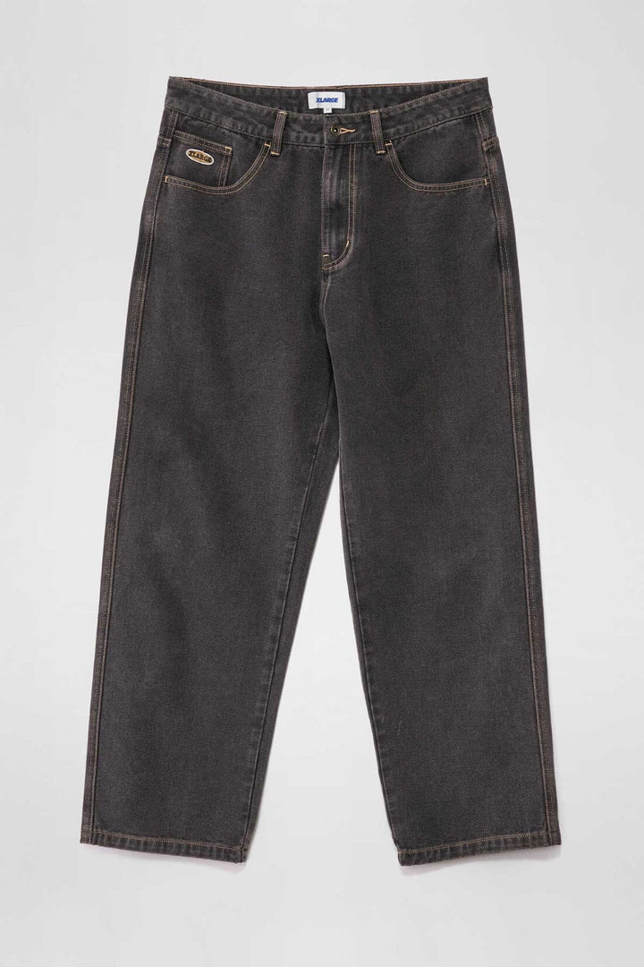 X-Large 91 Bull Denim Pants - Washed Black 