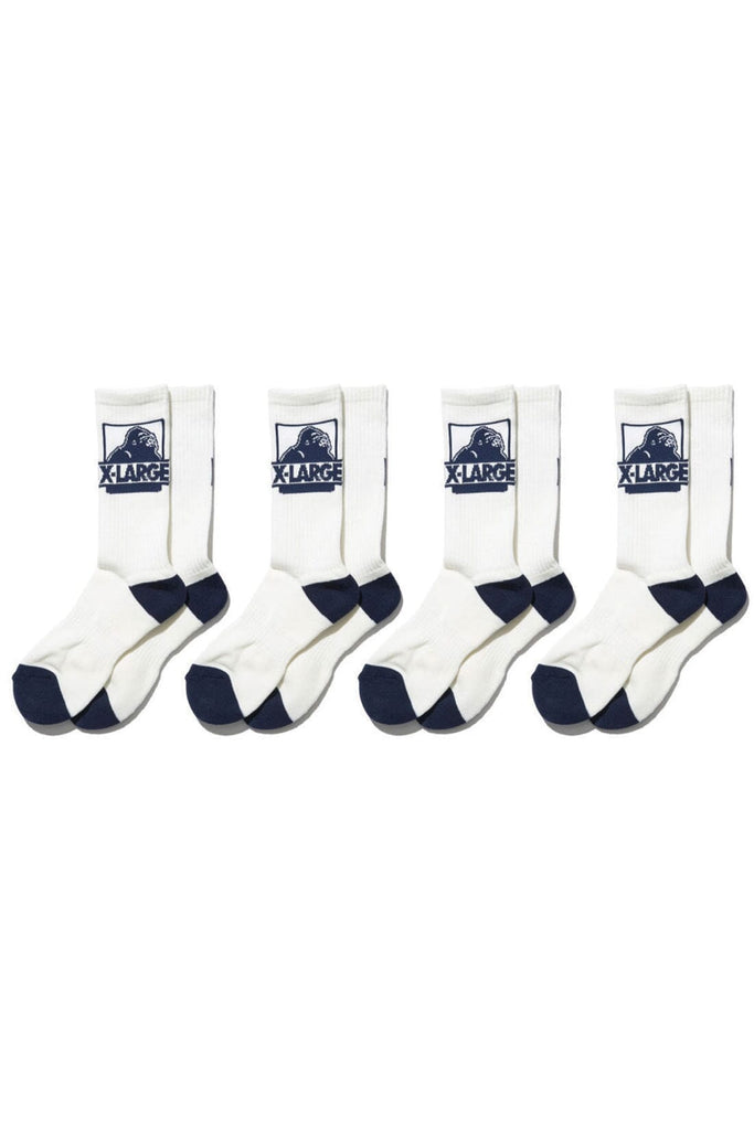 X-Large CLassic OG Socks 4-Pack White 