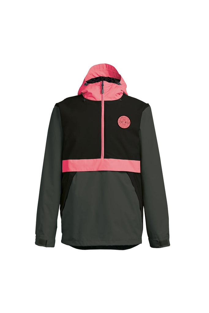 Airblaster Trenchover Jacket Black / Hot Coral S 