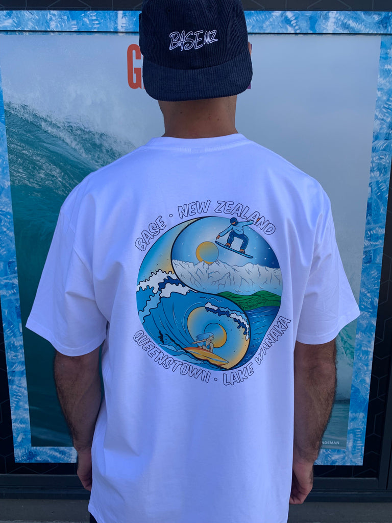 BaseNZ Yinyang Tee White S 