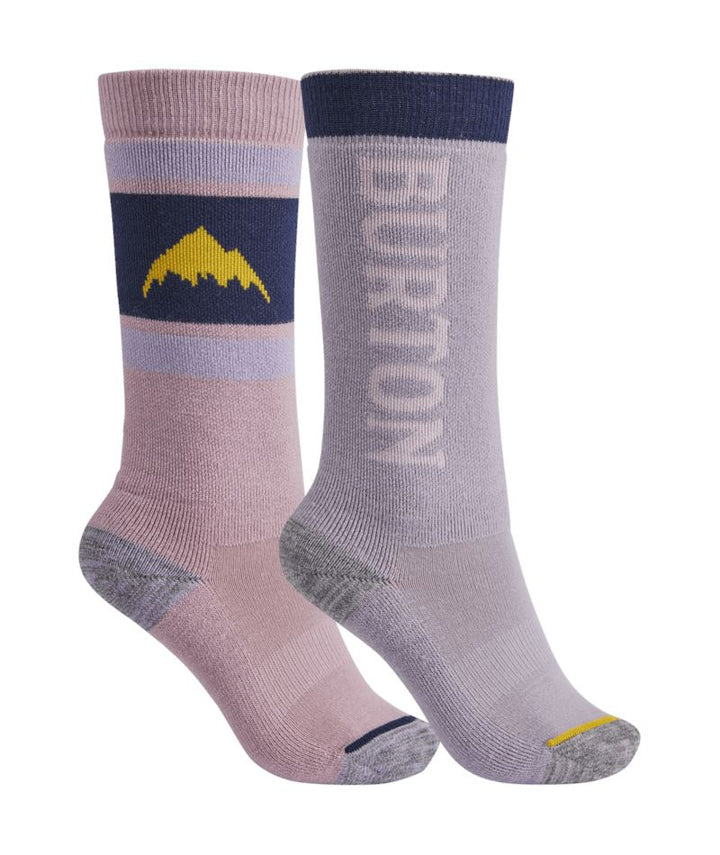 Burton Weekend Midweight Youth Sock 2-Pack Orchard Bouquet / Foxglove Violet M / L 