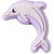 Crocs Jibbitz Purple Dolphin 
