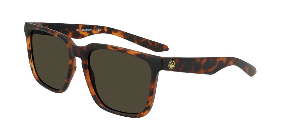 Dragon Baile XL Polarised Sunglasses Matte Dark Tortoise / Luma Lens Brown Polar 