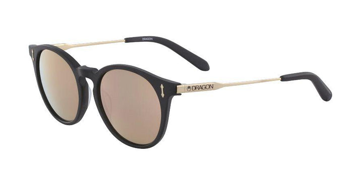 DRAGON HYPE SUNGLASSES Matte Black / Luma Lens Rose Gold 