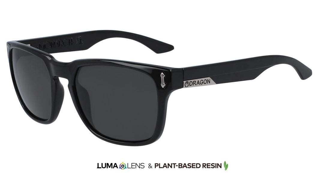 Dragon Monarch XL Sunglasses 58BlkLumaLensSmo 