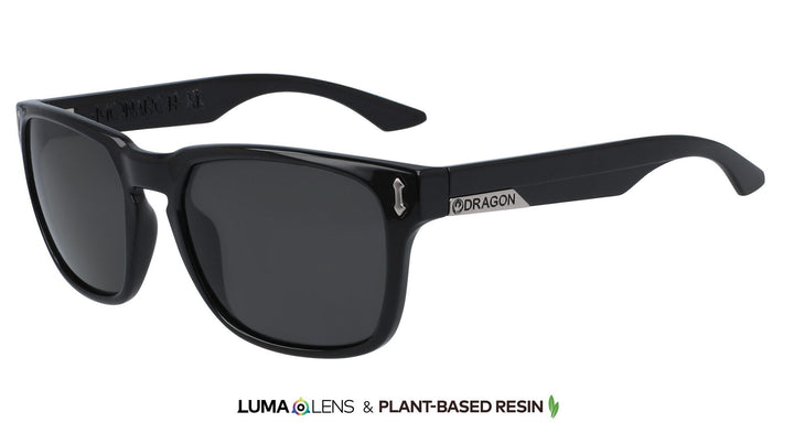 Dragon Monarch XL Sunglasses 58BlkLumaLensSmo 